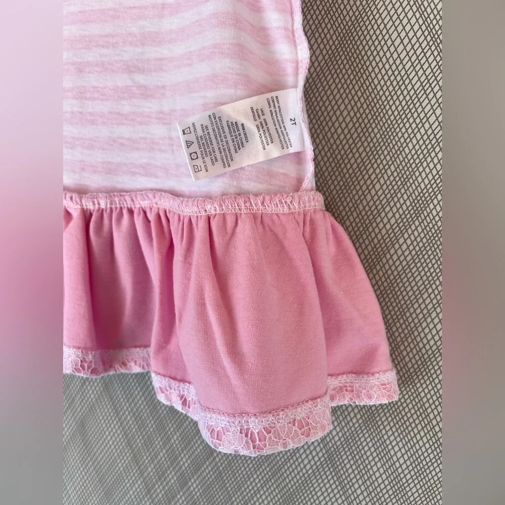 Kids Headquarters - Sleeveless floral Peplum Top w/Capri pant Set (Size 2T) NWT